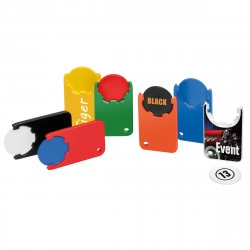 Chiphalter mit 1€-Chip "Beta", gelb