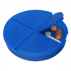 Pillendose "Gamma", blau