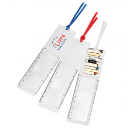 Lesezeichen mit Lupe