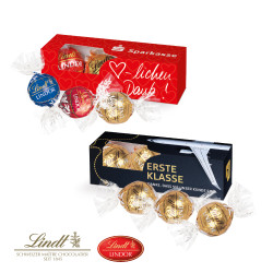 Lindt Lindor Pralinés 3er in Werbekartonage