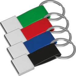 Schlüsselanhänger mit Kunstleder Bändchen