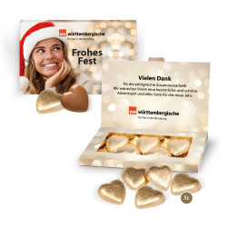 Präsentbox "Business" mit Lindt Schokoherzen Weihnachten Präsentbox "Business" mit Lindt Schokoherzen Weihnachten