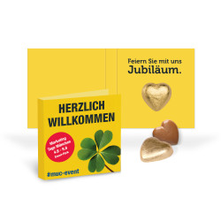 Werbe-Klappkarte, Lindt Schokoladenherz, 5 g