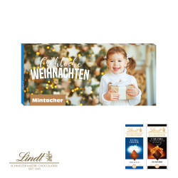 Lindt "Excellence" Schokoladentafel im Werbeschuber - Weihnachten