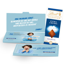 Grußkarte, Lindt Excellence Schokoladentafel