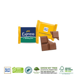 RITTER SPORT „MINI“ MIT WERBEBANDEROLE - 1 Stück (ca. 16,5 g) feine Ritter SPORT „Mini“