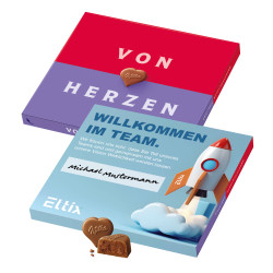 Milka "Von Herzen" im Werbeschuber