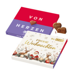 Milka „Von Herzen” im Werbeschuber - Weihnachten