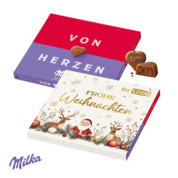 Milka „Von Herzen” im Werbeschuber - Weihnachten