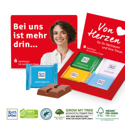 GRUßKARTE MIT RITTER SPORT SCHOKOLADE