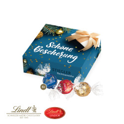 Lindt Lindor Pralinés 6er in Werbekartonage - Weihnachten
