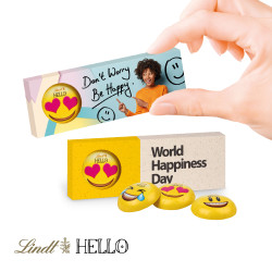 Lindt HELLO Mini Emoti 3er in Werbekartonage