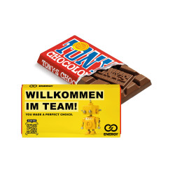 Tony's Schokoladentafel im Werbeschuber