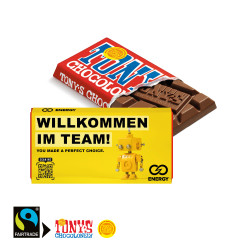 Tony's Schokoladentafel im Werbeschuber