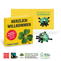 WERBE-KLAPPKARTE - 1 Veganer Glückskäfer von Storz (6,25 g)