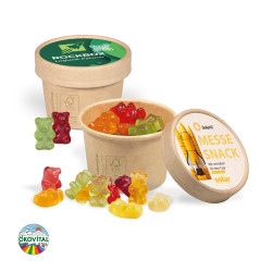 Paperbox mit Einleger, Fruchtgummi