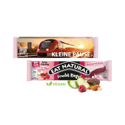 EAT NATURAL Frucht Riegel im Werbeschuber