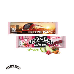 EAT NATURAL Frucht Riegel im Werbeschuber