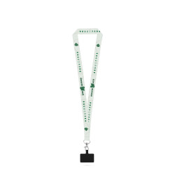 HARLOW. SET Lanyard SUBLIMATION Long II (20 mm) mit 20 mm Auslösekarabiner und Handyhalterung