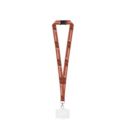 BARNSLEY. Lanyard-Set SUBLIMATION Long II (20 mm) aus recyceltem Polyester (100 % rPET) mit 20-mm-Karabinerhaken, Sicherheitsverschluss und stabilem Ausweis-/Kartenhalter (91 x 68 mm)
