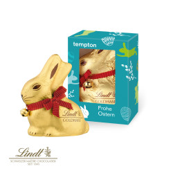 Lindt Goldhase, 100 g in Werbekartonage