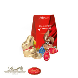 Osterpräsent "Selection Mini", Lindt Schokoladen-Eier und Goldhase