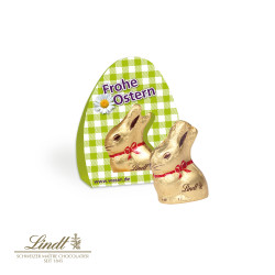 Lindt Goldhase "Osterboten", 10 g im Werbeaufsteller