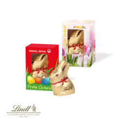 Lindt Goldhase, 10 g in Werbekartonage