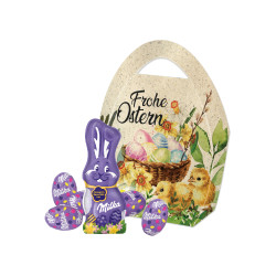 Premium Osterei, Milka Schokoladen-Eier und Schmunzelhase