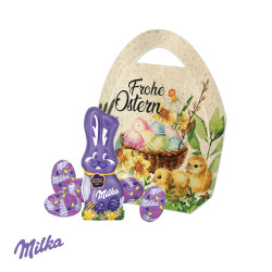 Premium Osterei, Milka Schokoladen-Eier und Schmunzelhase