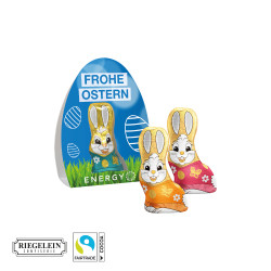 "Langohrhäschen" Fairtrade® Schokolade, 12,5 g im Werbeaufsteller