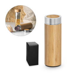 NATUREL. Isolierkanne aus Bambus und Edelstahl (90% recycelt) (430 mL)