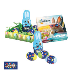 Osternest, Smarties®-Eier und Osterhase