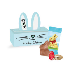 Präsent "Bunny Bo"x, Lindt Schokoladen-Eier und Goldhase