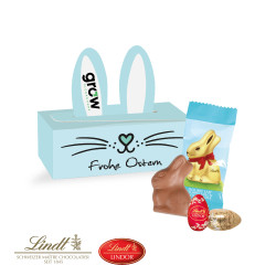 Präsent "Bunny Bo"x, Lindt Schokoladen-Eier und Goldhase
