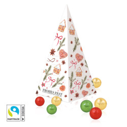 Adventskalender "Weihnachtspyramide", Fairtrade® Schokolade