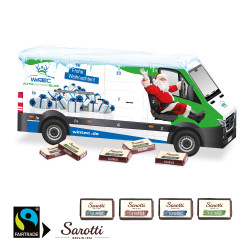 3D-Adventskalender "Transporter", Sarotti Fairtrade® Schokolade