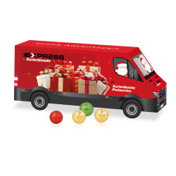3D Adventskalender "Transporter", Fairtrade® Schokolade