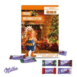Wand-Adventskalender, Milka Schokolade