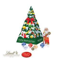 Präsent "Weihnachtsbaum", Lindt Minis und Nikolaus