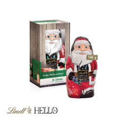Lindt HELLO XMAS Santa, 140 g in Werbekartonage