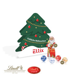 Präsent "Tannenbaum", Lindt Minis und Nikolaus
