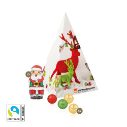Präsent "Weihnachtsbaum", Fairtrade® Schokolade