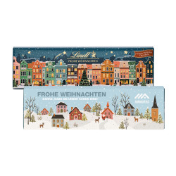 Lindt Schokoladentafel "Frohe Weihnachten", 300 g im Werbeschuber