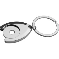 Metall Schlüsselanhänger mit Einkaufschip TERRENCE