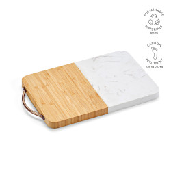 Degas Schneidebrett aus Marmor und Bambus. Mit Griff