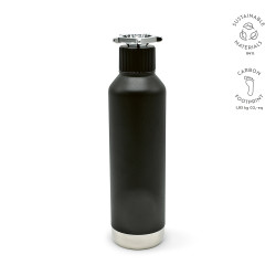 "Spiglo Bottle" Trinkflasche aus recyceltem Edelstahl, 780 ml mit radförmigem Deckel