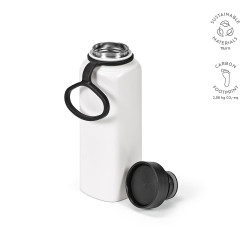 "Ural Bottle" Trinkflasche aus recyceltem Edelstahl, 820 ml mit 360° Push-Verschluss