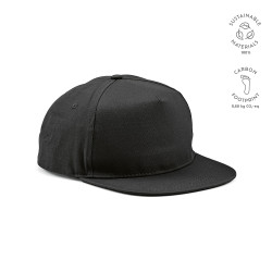 "Cornell Cap" Kappe aus recycelter Baumwolle (280 g/m²) mit Druckknopfverschluss