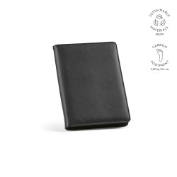 Orwell A5-Mappe aus rPU. Notizblock mit 64-seitigem FSC und Reißverschluss Orwell A5-Mappe aus rPU. Notizblock mit 64-seitigem FSC und Reißverschluss